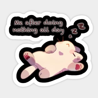 Lazy Kitty Sticker